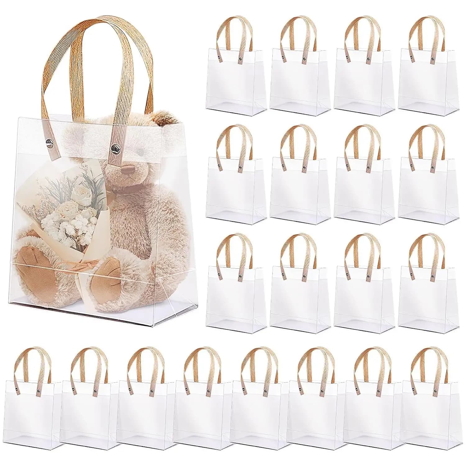 20 pièces sac cadeau de vacances écologique compagnon cadeau bonbons sac cadeau de vacances sac cade