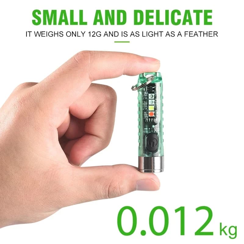 Mini lampe de poche LED multifonction EDC, lampe porte-clés portable, torche magnétique, lampe UV as
