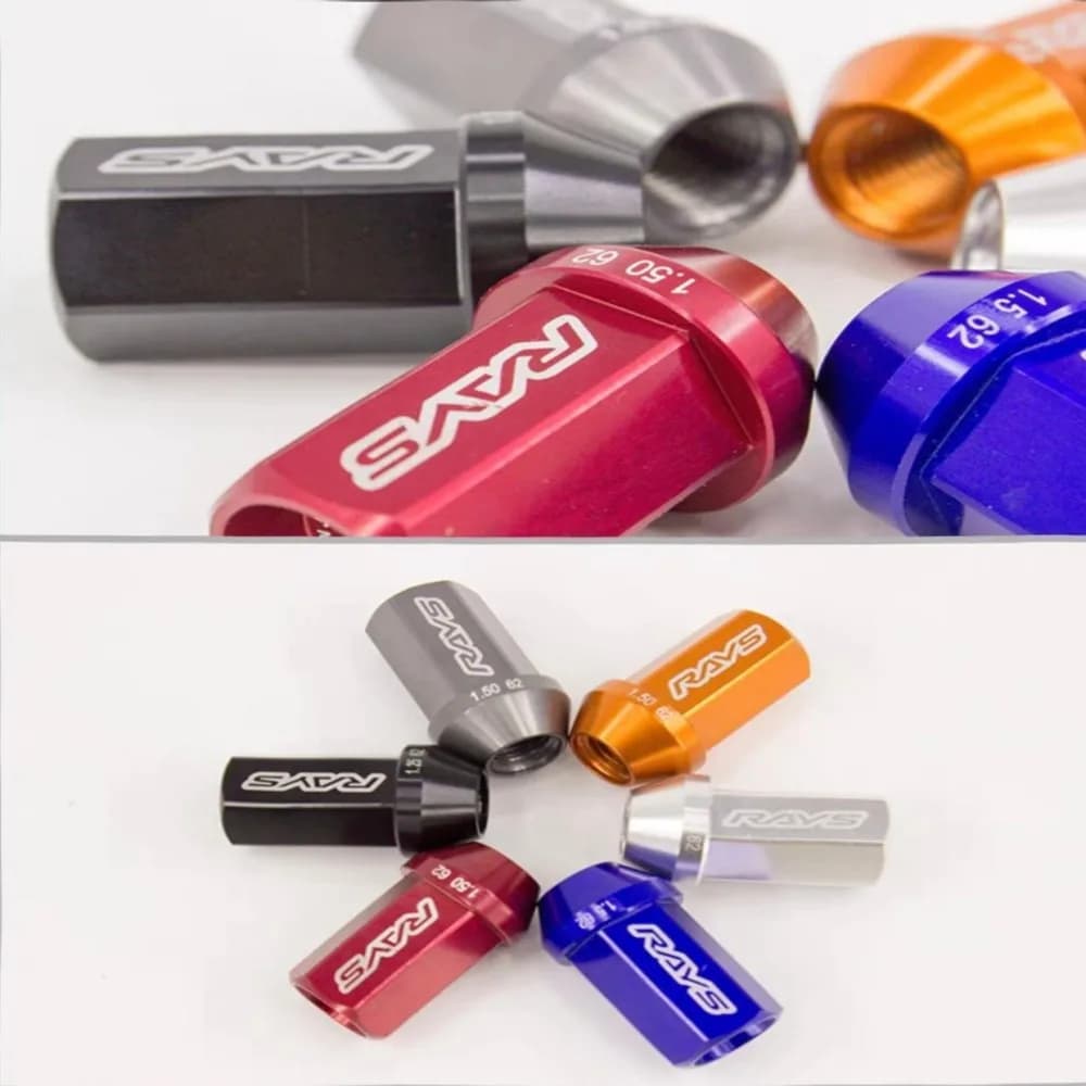 Pièces extérieuresJdm accessoires rayons roue de voiture course cosse écrous moyeu vis M12 * 1.5/1.2