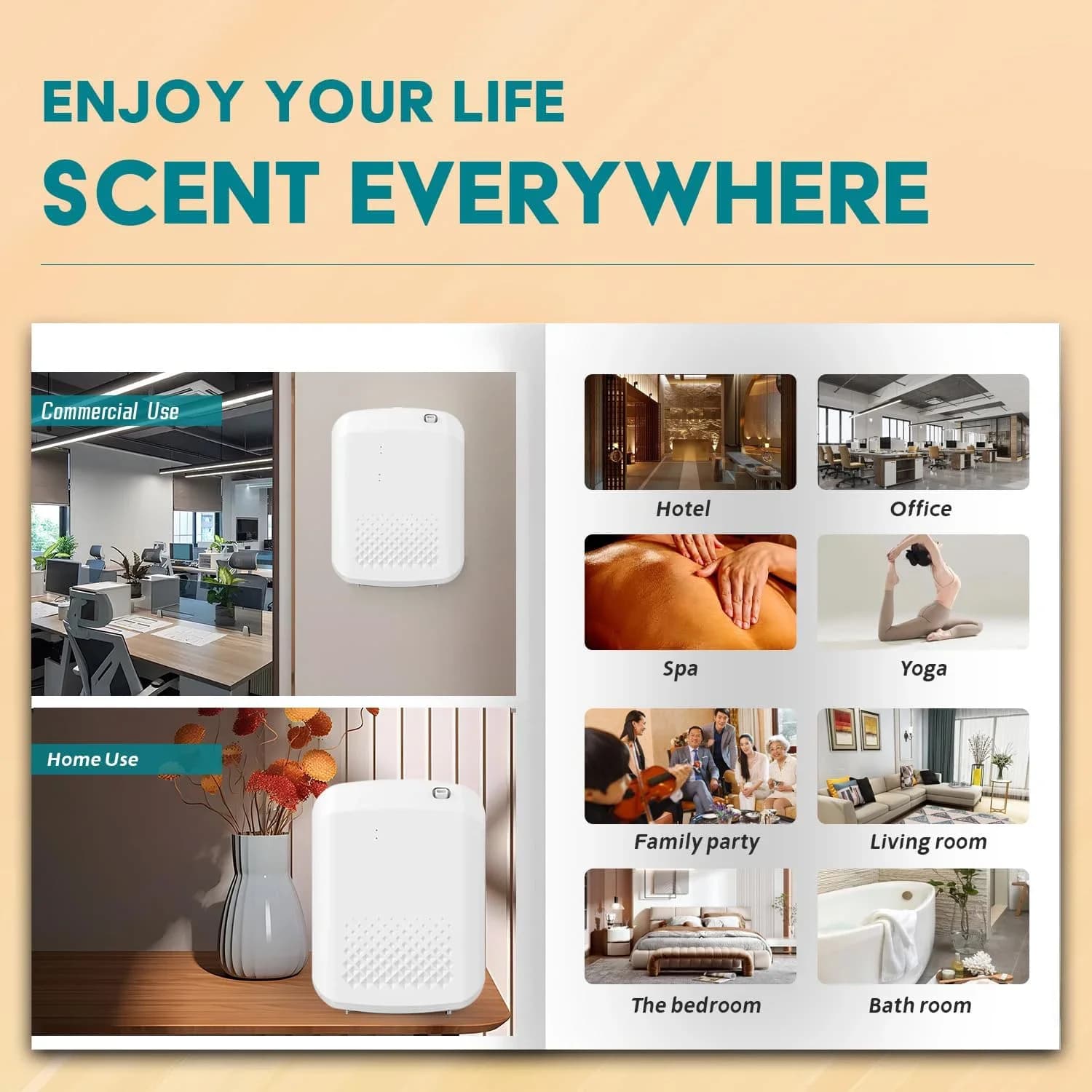 Diffuseur de parfum diffuseur d'huile aromatique électrique maison désodorisant Machine tenture mura