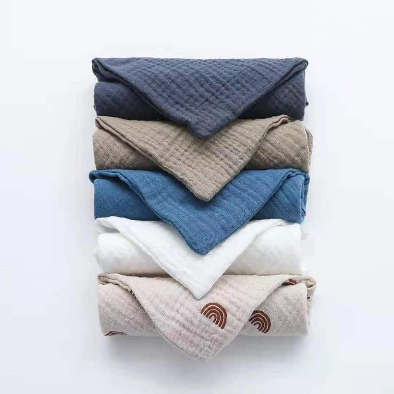 Lingettes carrées en coton pour bébé, 5 pièces, lingettes pour le visage, lavage des mains, mouchoir