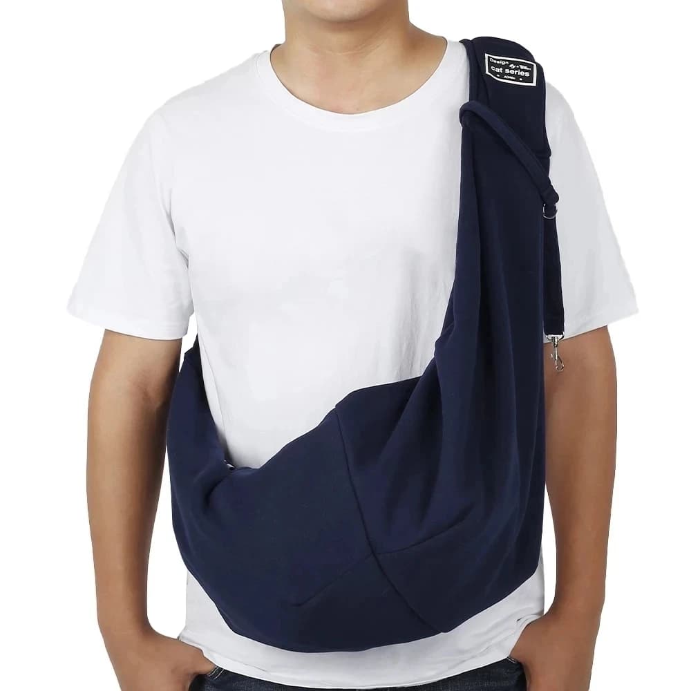 Sac de transport pour chiots de compagnie, sac à bandoulière en coton pour chien de voyage en plein 