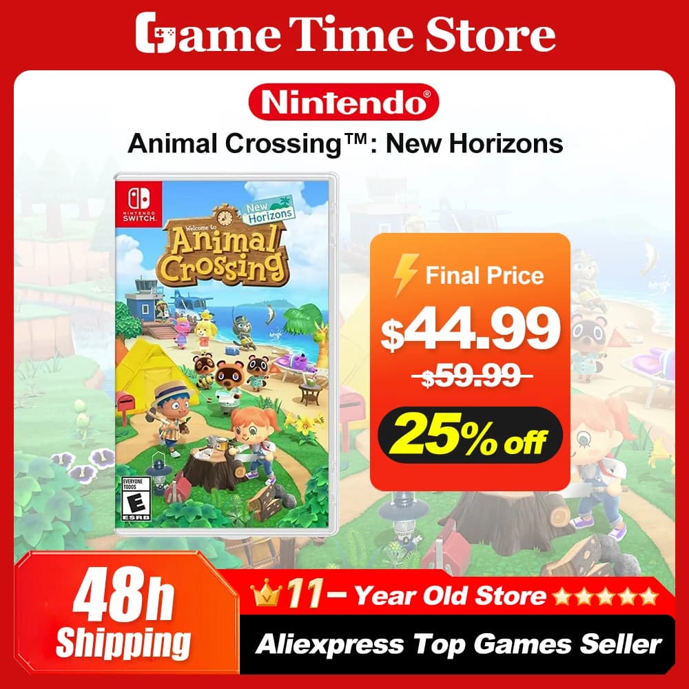 Animal Crossing nouveaux Horizons Nintendo Switch offres de jeux 100% carte de jeu physique original