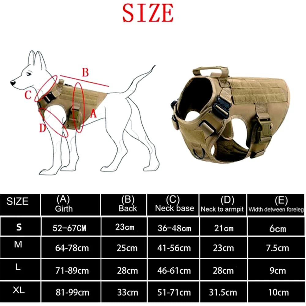 Gilet militaire tactique pour animaux de compagnie, berger allemand Golden Retriever, ensemble harna