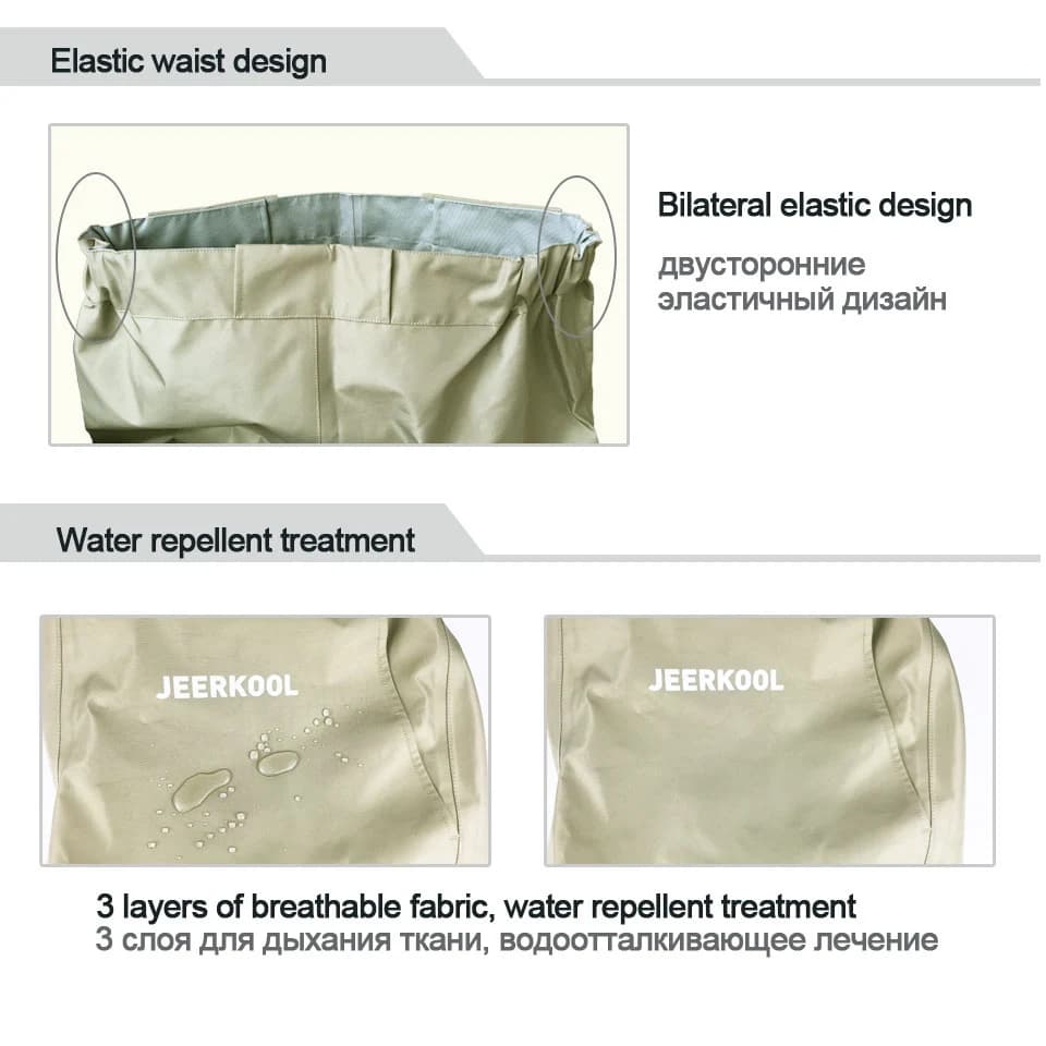 JEERKOOL – cuissardes de pêche à la mouche, pantalons de pataugeoire originaux, salopette 3 couches,