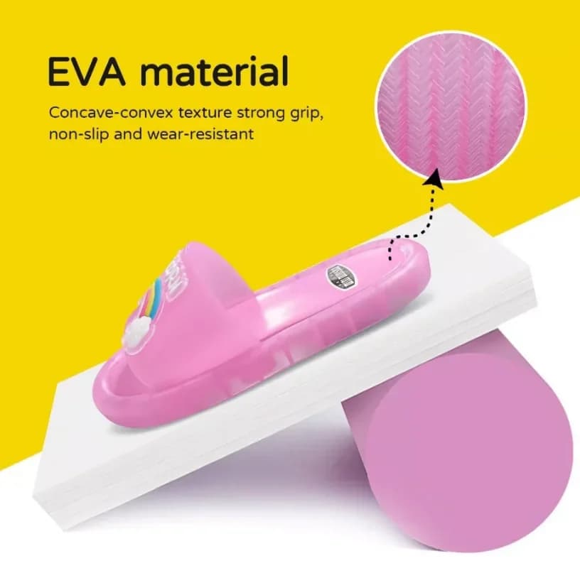 Pantoufles pour enfants garçons et filles, chaussures imprimées d'animaux licorne de dessin animé, c