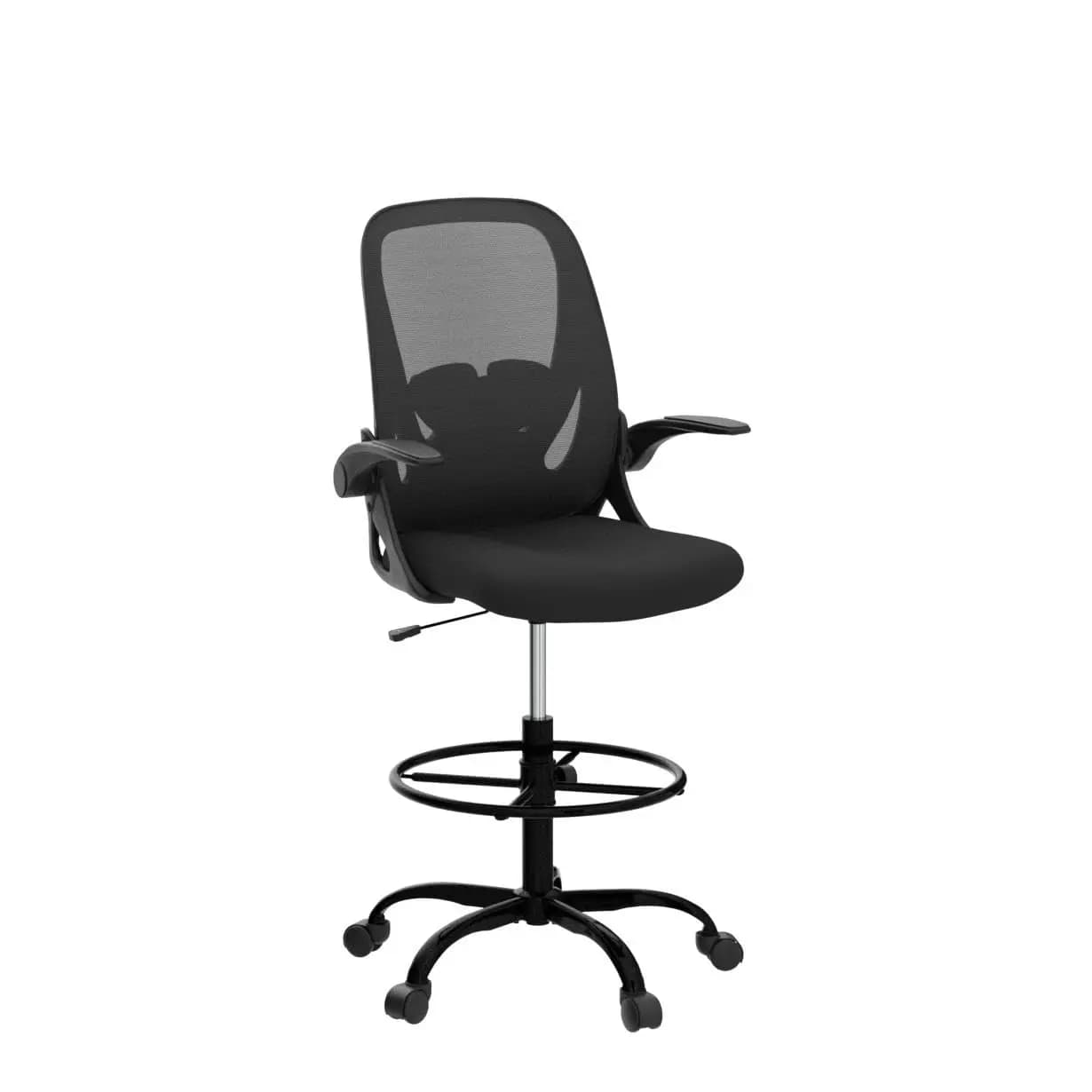 Chaise de bureau haute ergonomique avec accoudoirs relevables, chaise de direction pour bureau debou