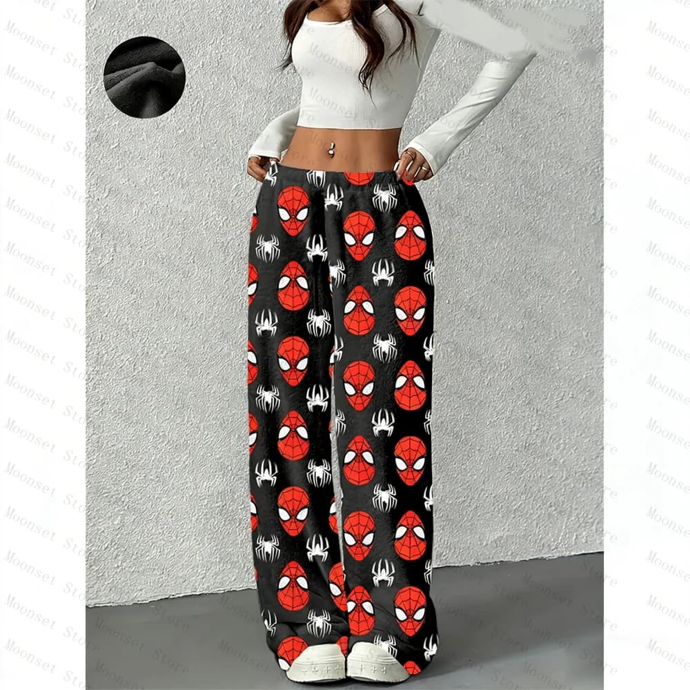 Automne hiver pantalons de couchage Y2k décontracté Batman femmes vêtements de nuit à la mode flanel