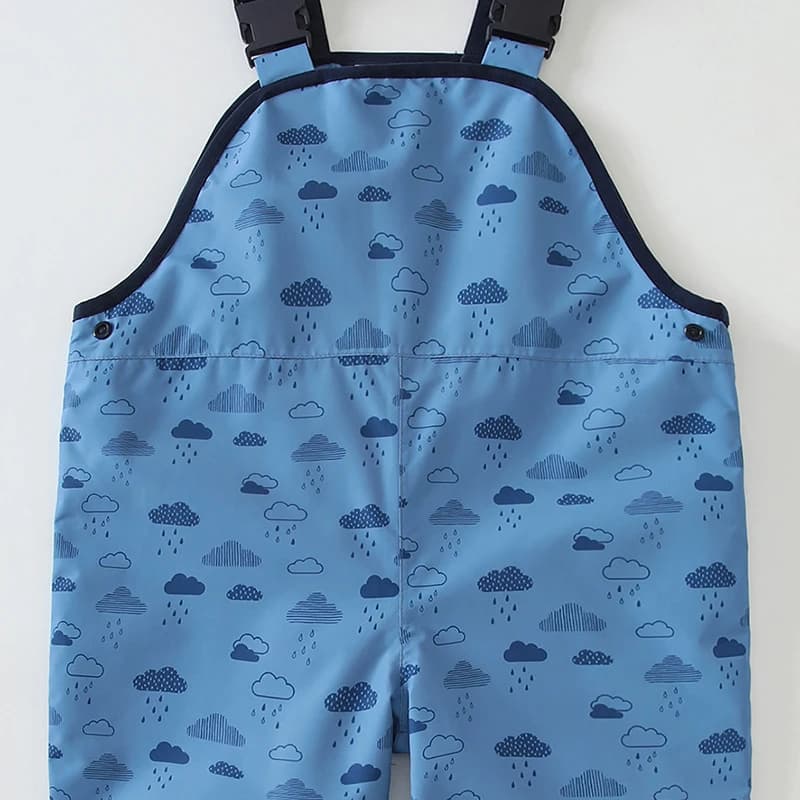 HONEYKING enfants pantalons de pluie imperméables combinaisons pour bébés garçons filles salopette p