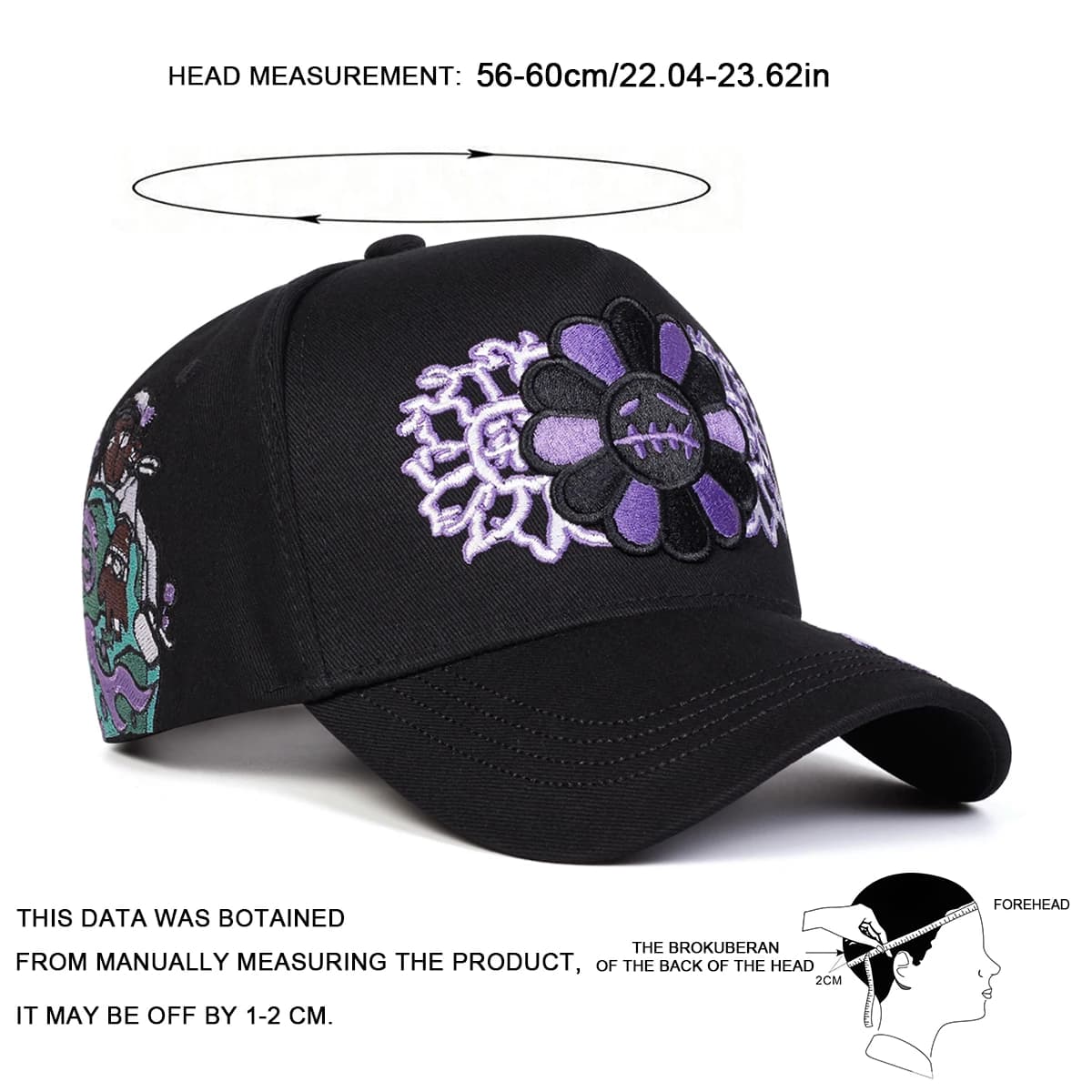 Casquettes de baseball unisexes brodées tournesol, ajustables, décontractées, pour le printemps et l