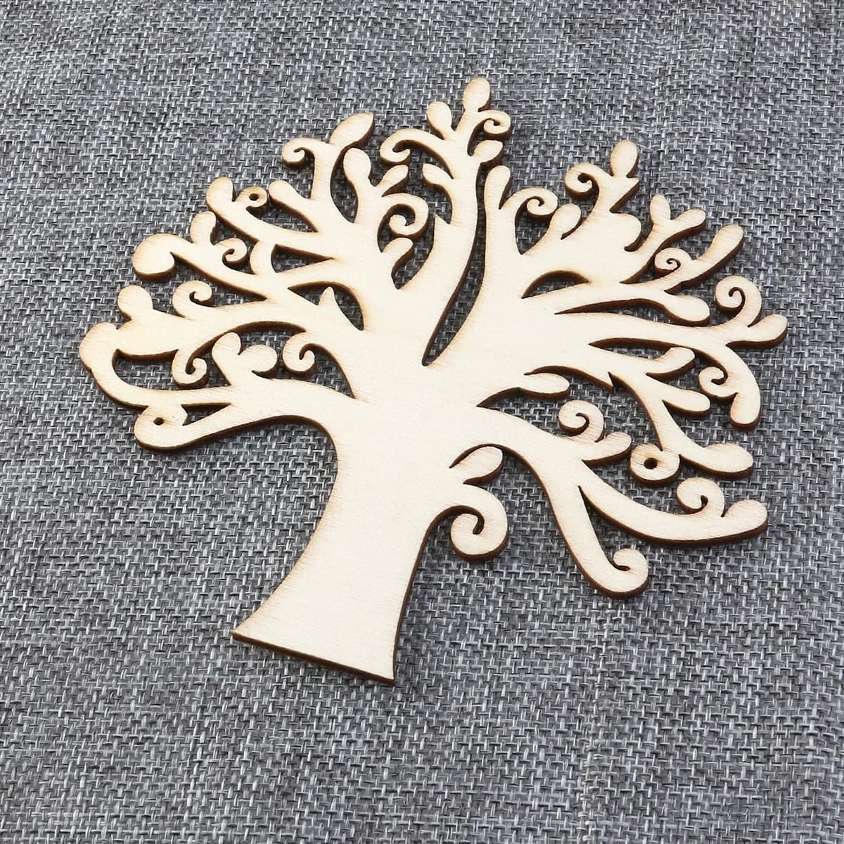Peinture artisanale sculptée d'arbre de vie en bois, Scrapbooking pour couture faite à la main, déco