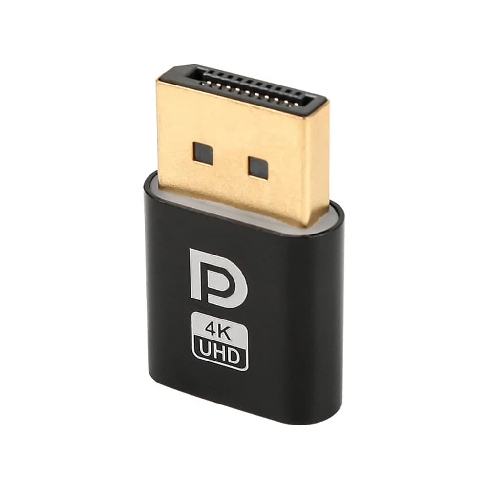 Adaptateur d'affichage DUNIPlug DP Displayport 4K, EDID, émulateur fantôme sans sauna, accessoires d