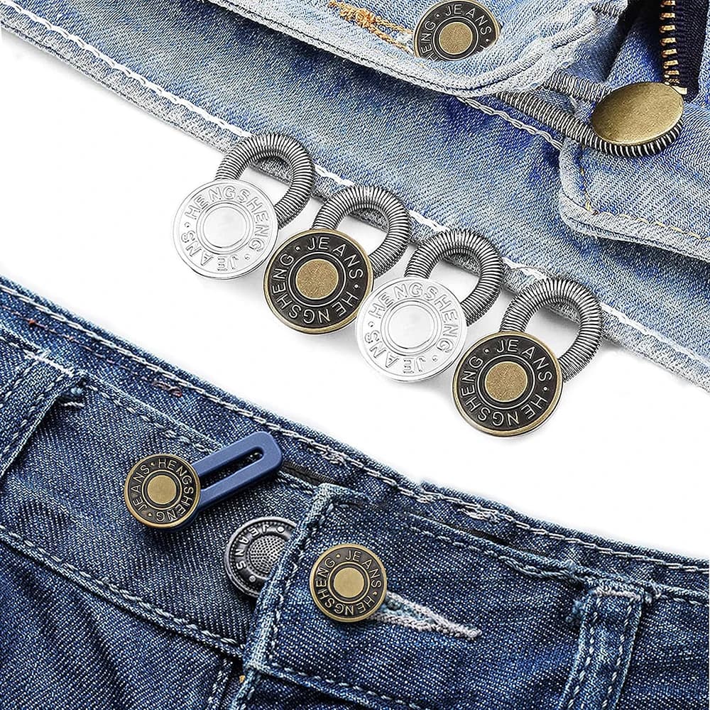 Extension de boutons de pantalon, extensions de col de chemise, extension de taille en jean, bouton 