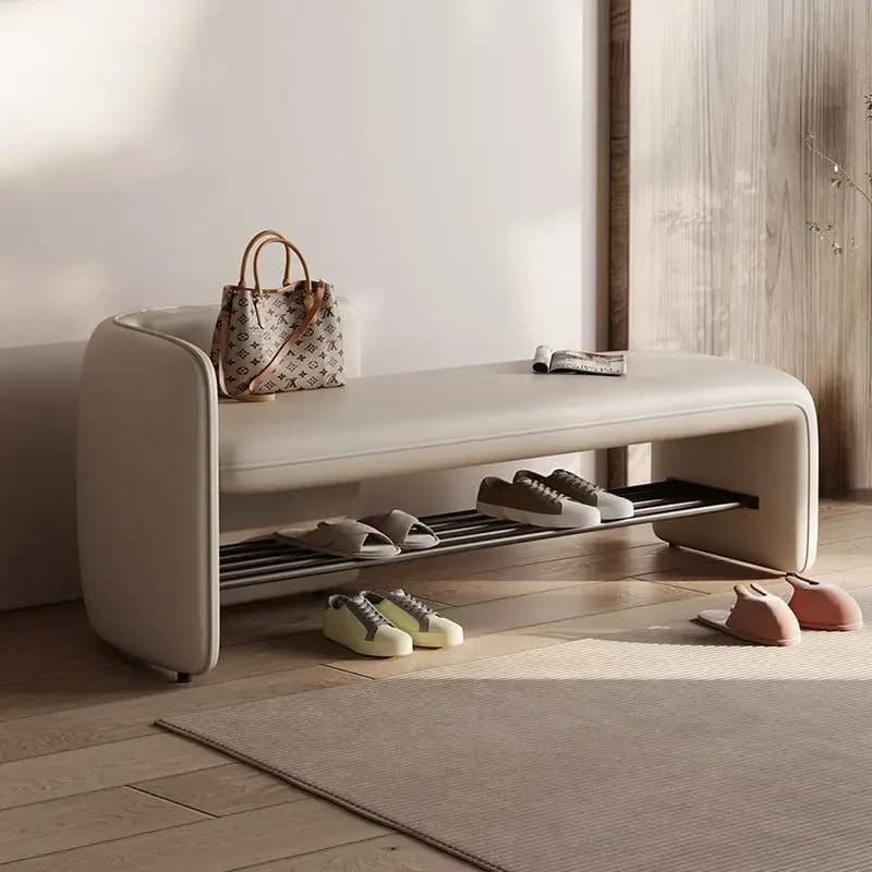 Tabouret simple et moderne pour changer de chaussures, tabouret de rangement pour chaussures d'entré