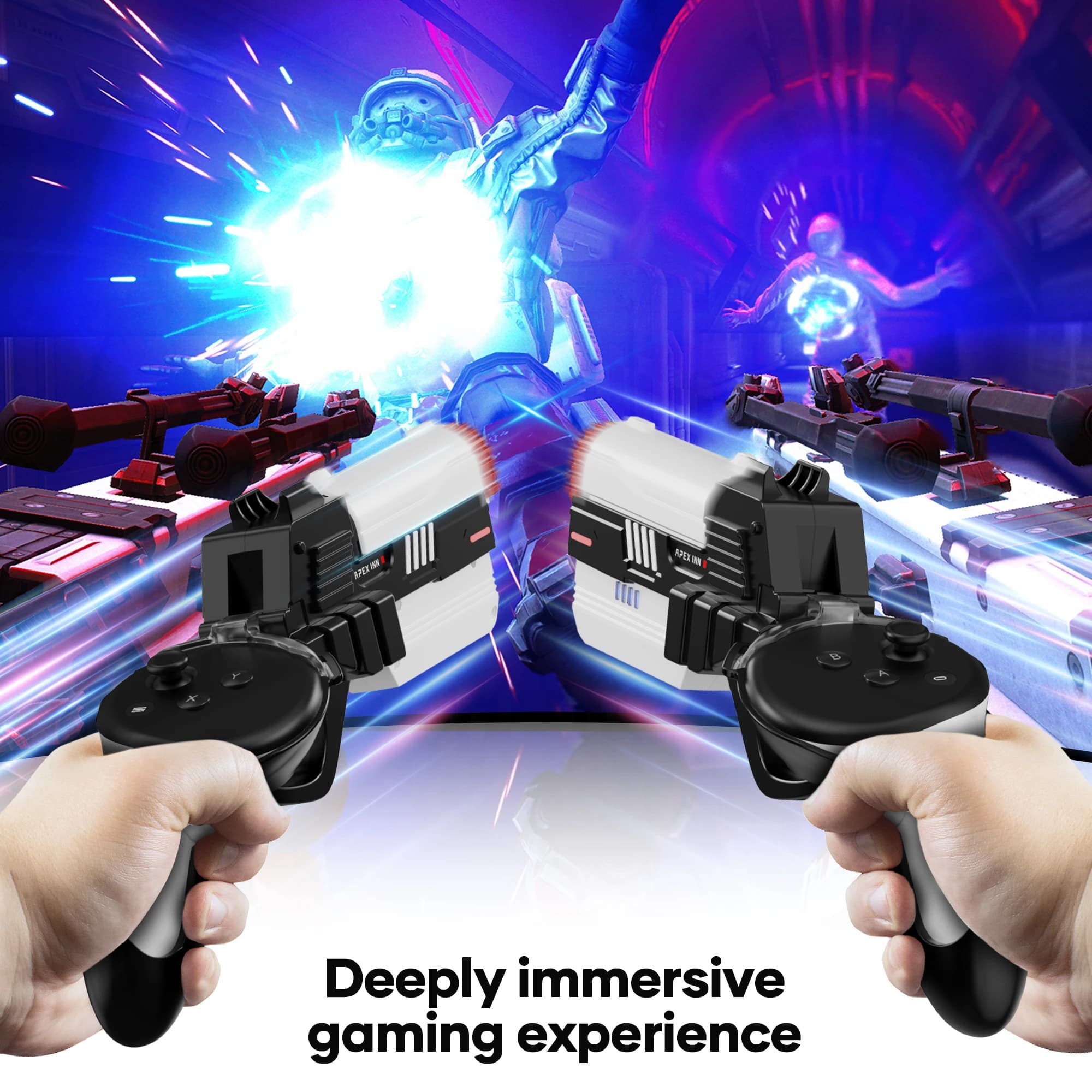 APEXINNO contrôleurs pistolet Stock couverture pour Meta Quest 3 VR contrôleur électrique pistolet p