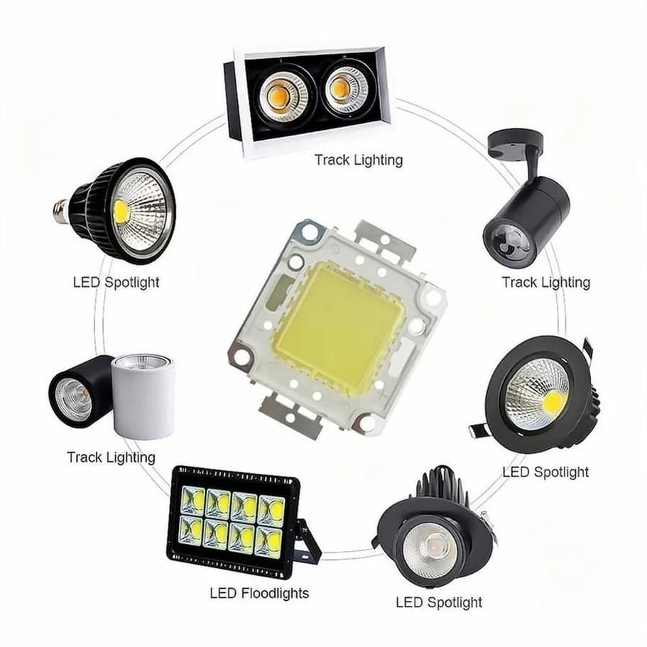 Ampoules LED pour projecteur, 10W 20W 30W 50W 100W, 10 pièces/lot, lampes à Diode pour rétro-éclaira