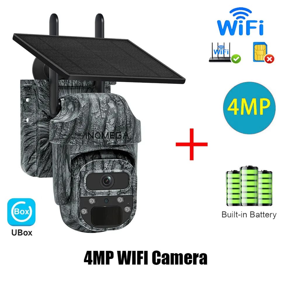 Caméra de chasse et de suivi des sentiers 4G SIM/WIFI 5MP/4MP 850nm, Vision nocturne infrarouge, déc