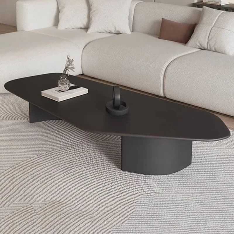 Table basse au Design moderne, basse et irrégulière, en marbre, nordique, pour hôtel, appartement, M