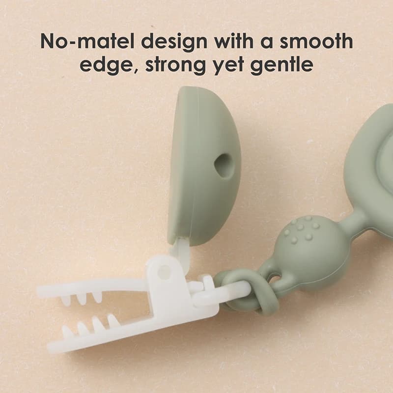 Attache-sucette en Silicone pour bébé, Clip de chaîne, porte-tétine factice, sans BPA, chaîne de den