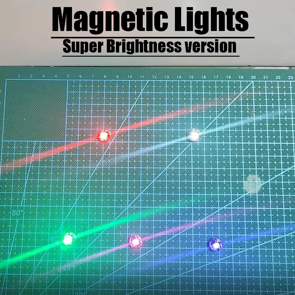 Lampe de contrôle de la lumière magnétique LED super brillante, jouets de bricolage, modèle de conce