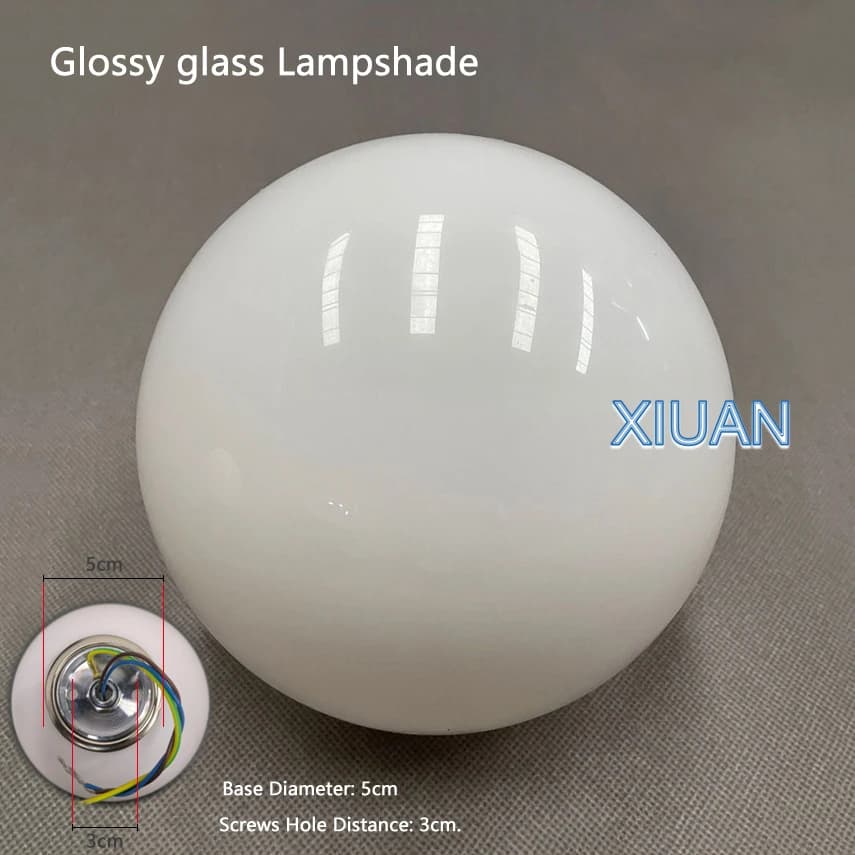 Lampe boule de verre moderne blanc laiteux lampes murales en verre pour chambre salon canapé fond Ba