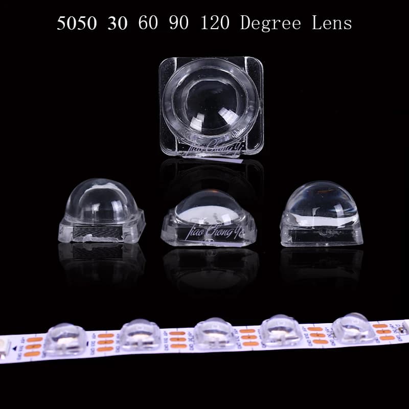 Lentille LED pour Clip SMD 5050 LED WS2812 APA102 WS2811 SK6812 30 60 90 120, objectif d'angle de 14