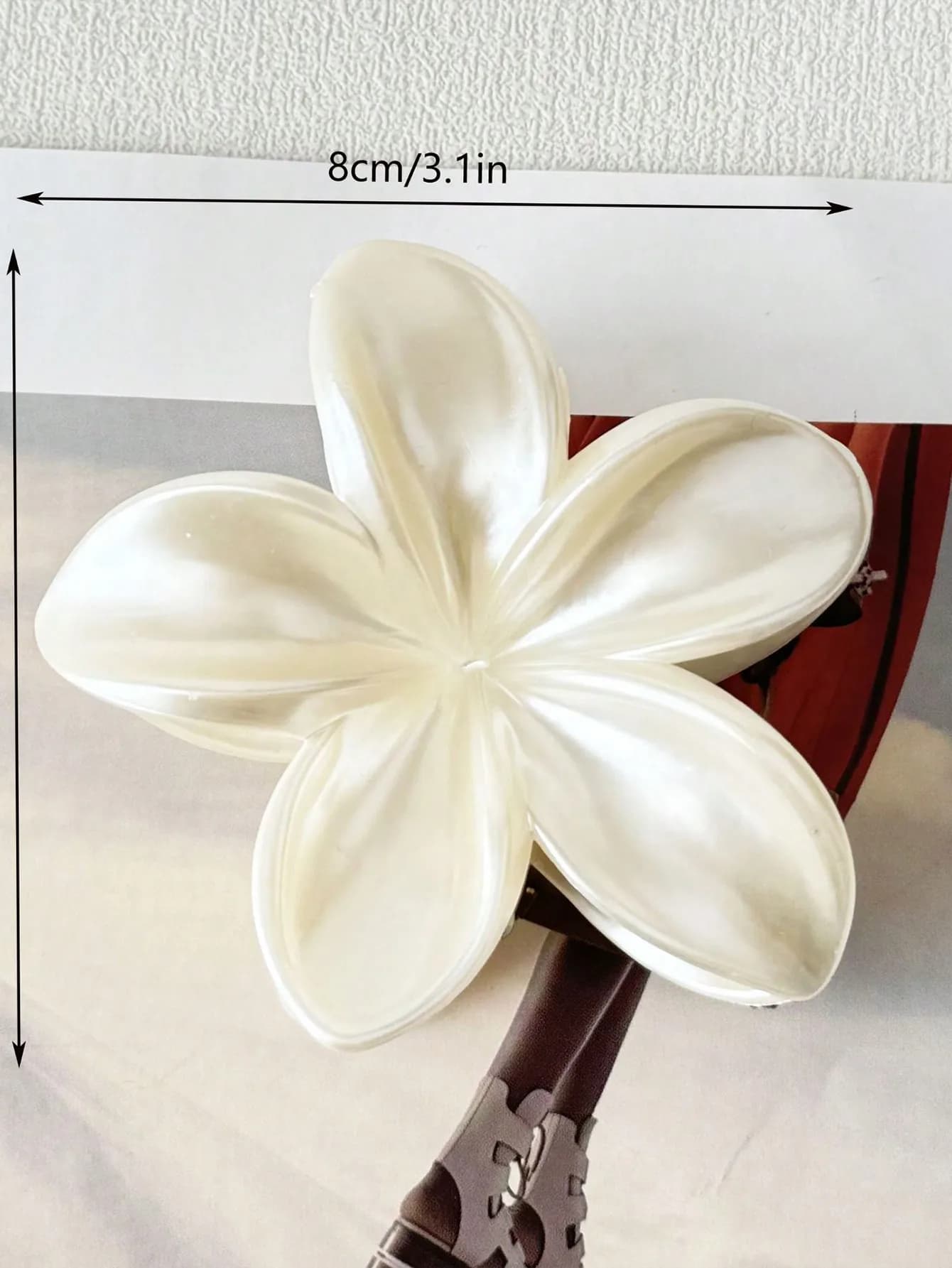 Griffes de cheveux simples et brillantes pour femmes et filles, fleur d'œuf, accessoires de fête, mo