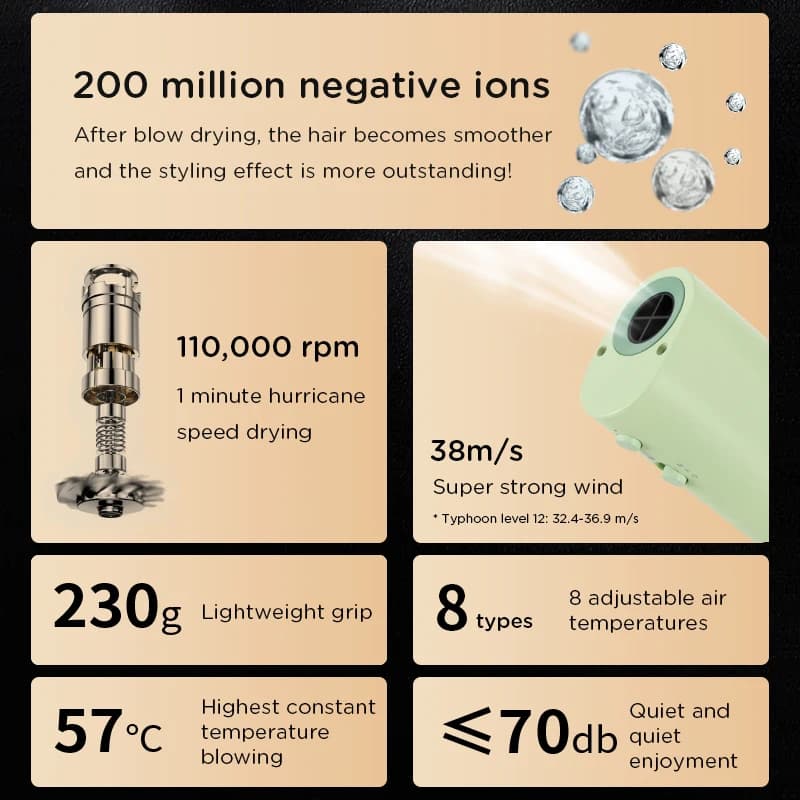 Sèche-cheveux de toilettage pour animaux de compagnie, haute puissance, silencieux, économie d'énerg