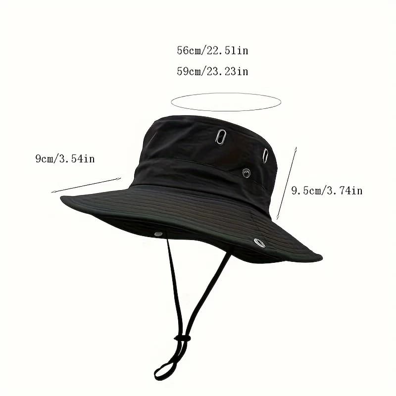 Nouveau chapeau de pêcheur à la mode et polyvalent, protection solaire, chapeau d'alpinisme réglable