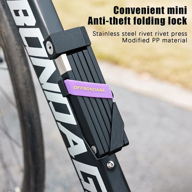 Gardez les Cycles en sécurité avec un verrou de vélo pliant durable OFFBONDAGE ; Sécurité antivol po