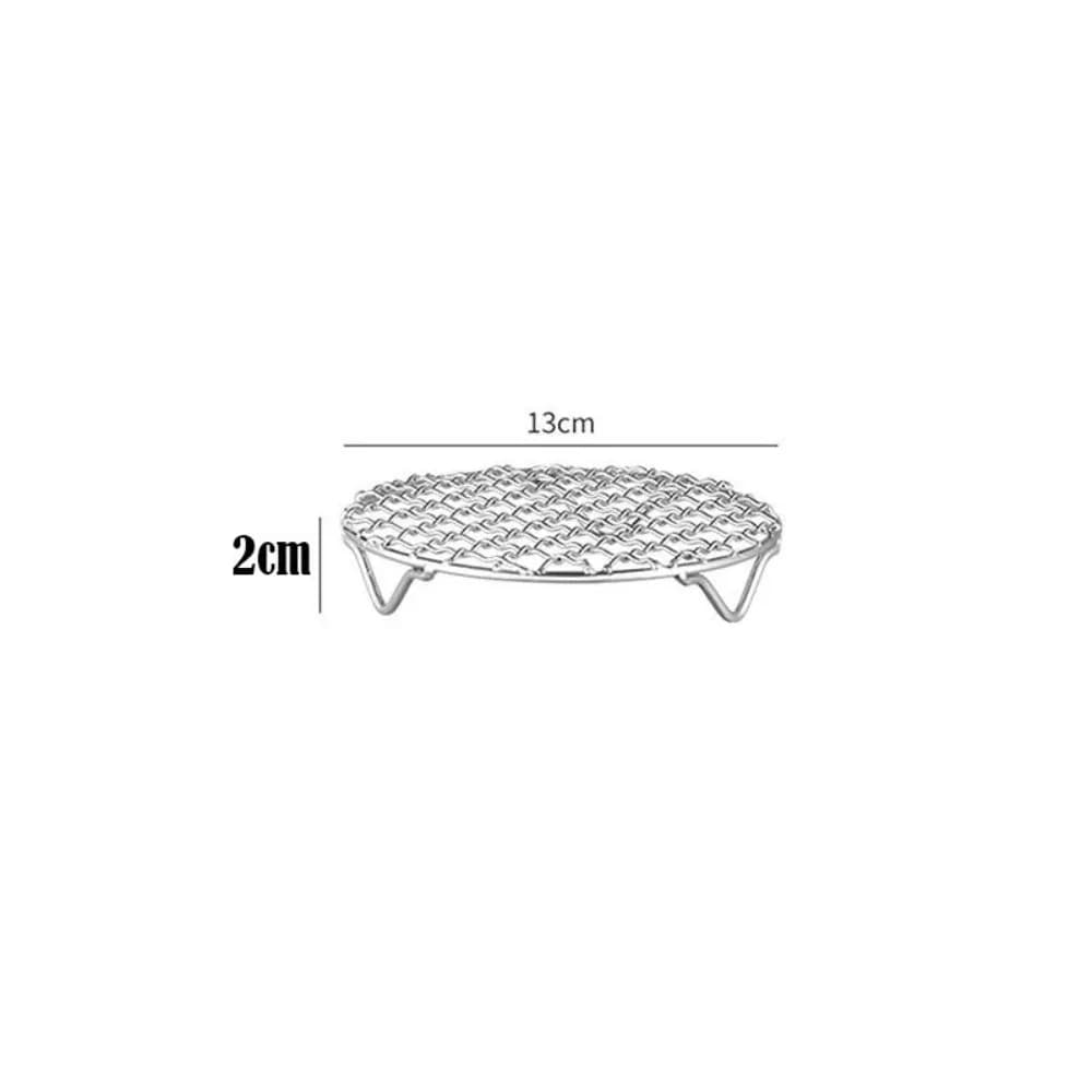 Support de friteuse à Air rond Portable, grille empilable en acier inoxydable avec support de refroi