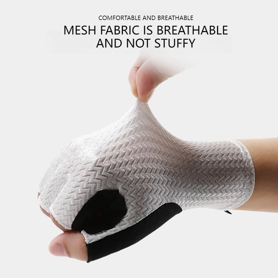 GTUBIKE gants de cyclisme courts gants sans doigts anti-dérapant vélo Lycra tissu demi doigt mitaine