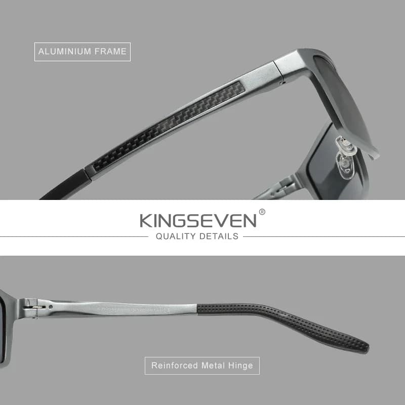 KINGSEVEN haute qualité lunettes de soleil mode polarisées UV400 lunettes à la mode conduite hommes 