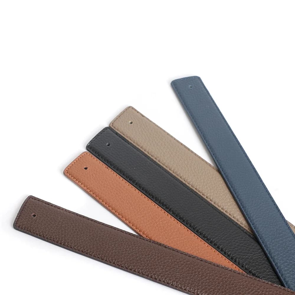 Ceinture en H en cuir véritable pour hommes et femmes, haute qualité, gris, designer de luxe, sans s