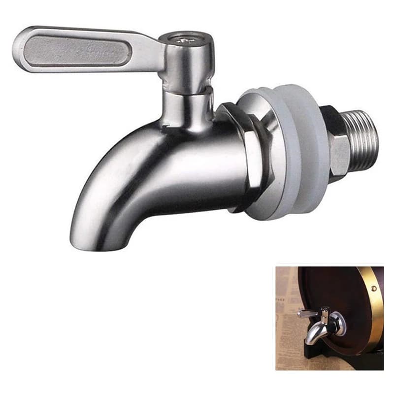 Remplacement de baril de vin en acier inoxydable 304, baril d'eau de jus de boisson, robinet de café