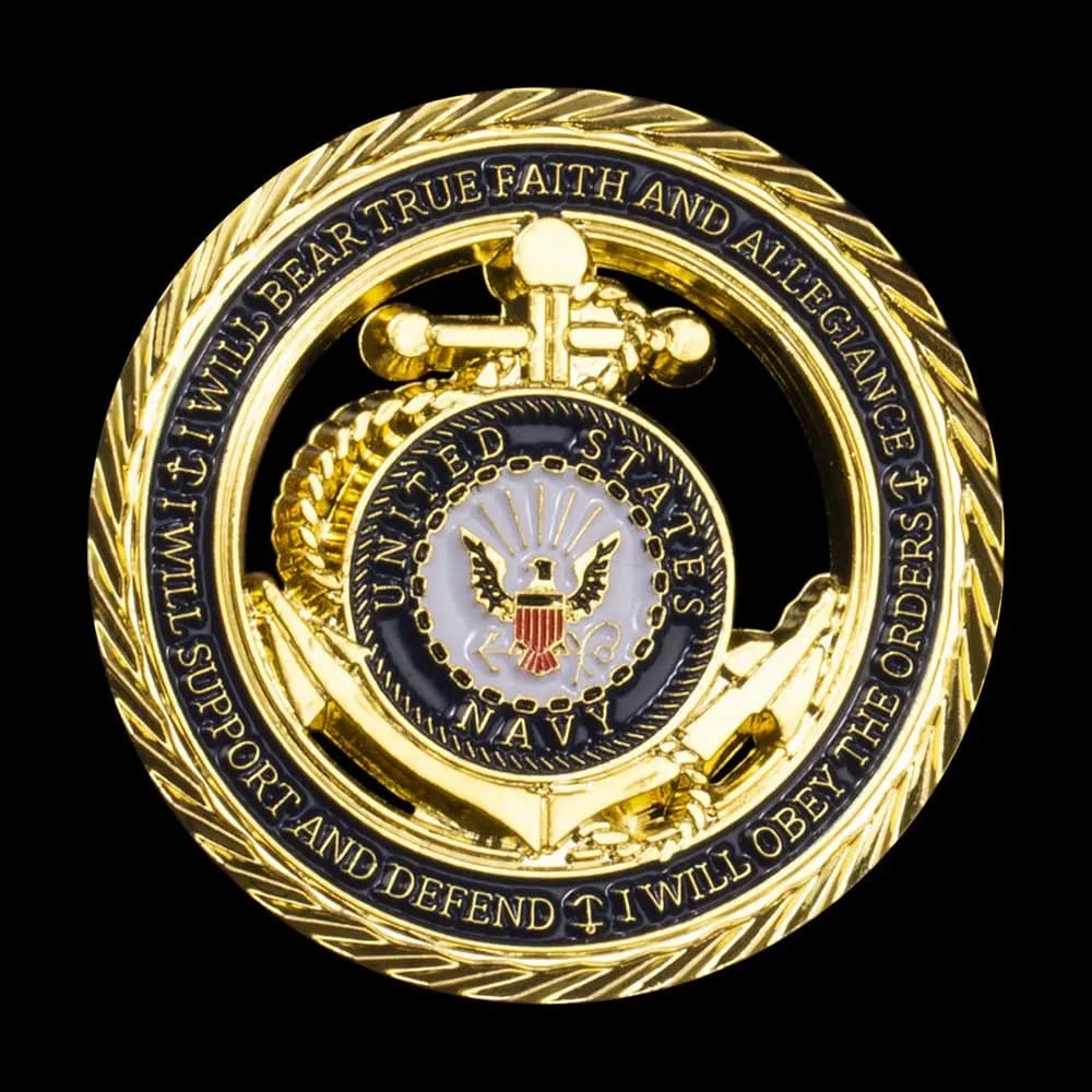 Pièce de défi de la marine des états-unis, pièces commémoratives USN, souvenirs et cadeaux du départ