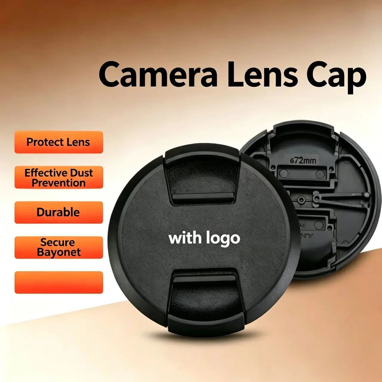 Convient pour les couvercles d'objectif d'appareil photo Sony 40,5 mm 49 mm 52 mm 55 mm 58 mm 62 mm 