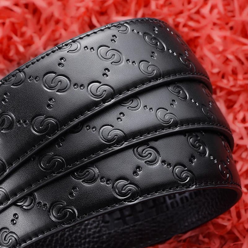 Ceinture homme haut de gamme à boucle automatique, style business décontracté, pour pantalon