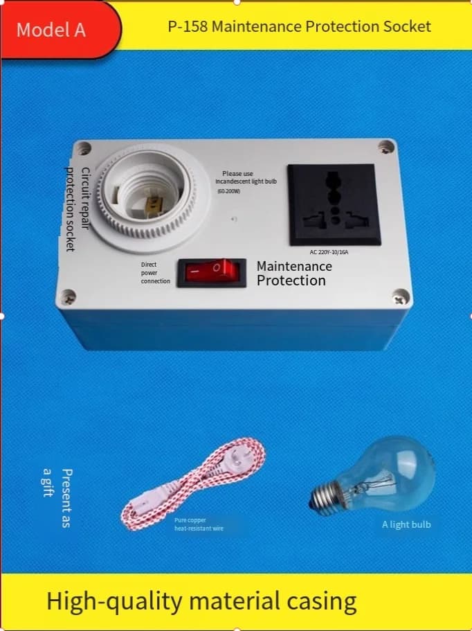 Maintenance et réparation de l'alimentation de l'interrupteur de prise, protection contre les courts