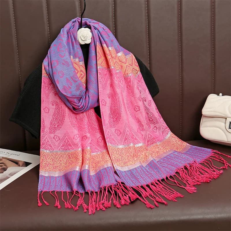 Écharpe de luxe en cachemire épais pour femmes, imprimé, nouveaux enveloppes Pashmina, Poncho de voy