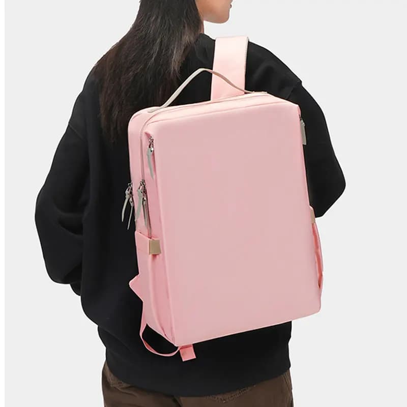 Nouveau sac à dos de voyage pour femmes Airbag résistant aux chocs 15 pouces pochette d'ordinateur h
