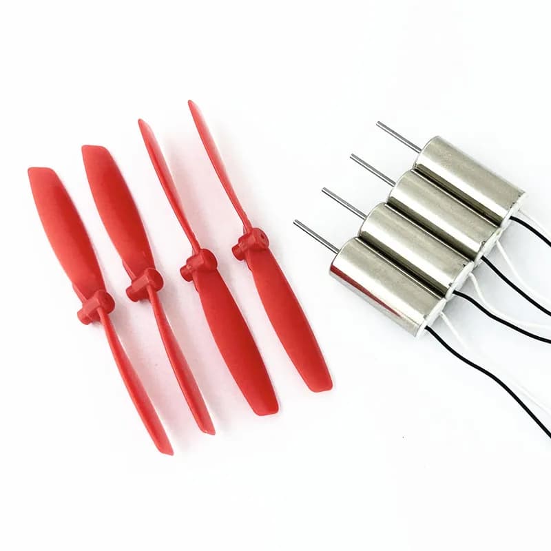 4 x bricolage DC3.7V 50000 tr/min 716 tasse creuse sans noyau haute vitesse CW CCW moteur avec 4x50M
