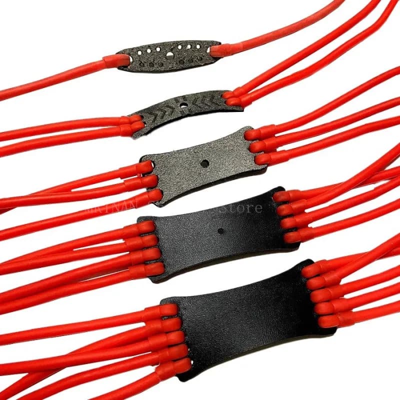 Fronde bande élastique en cuir élastique Latex puissant catapulte remplacement chasse en plein air t