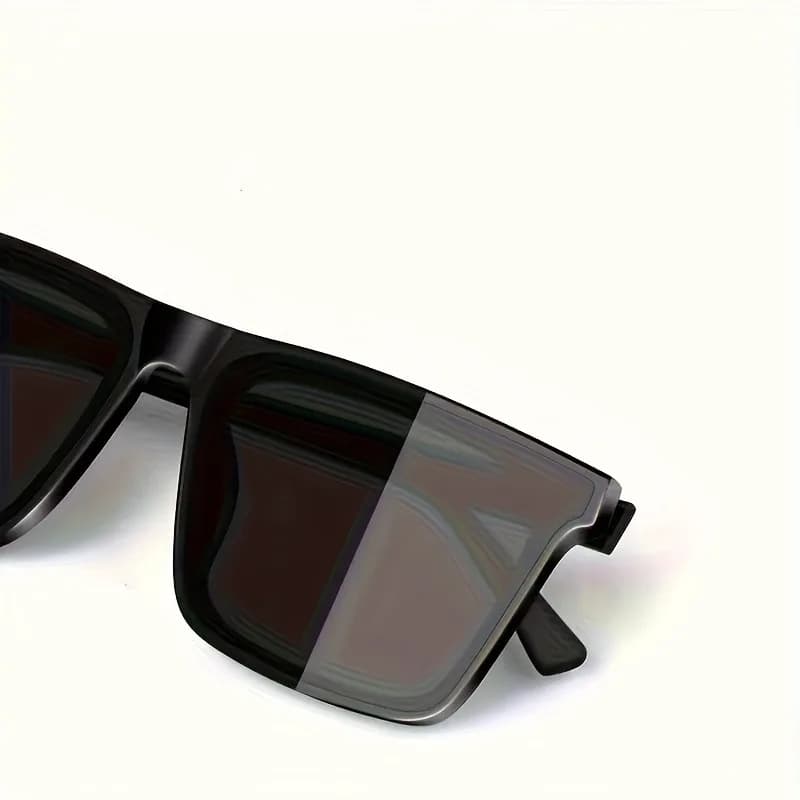 Lunettes carrées noires simples pour hommes et femmes, 1 pièce, pour hommes et femmes, voyage en ple