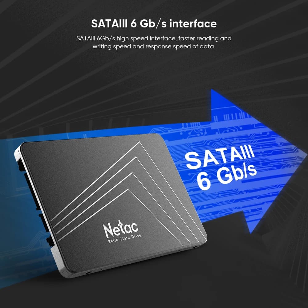 Netac SATAIII SSD 4 to 1 to 2 to HDD 2.5 ''sata3.0 disque SSD 512 go 256 go 128 go disque dur intern