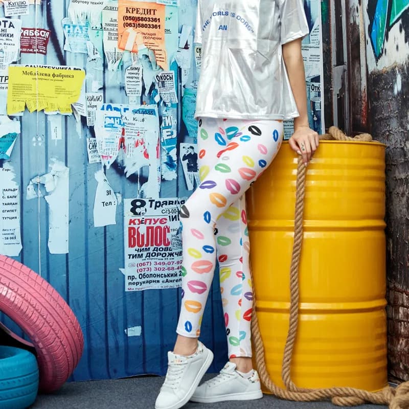 DOIAESKV – Leggings Sexy et décontracté pour femmes, jambières colorées, adaptées à la plupart des t