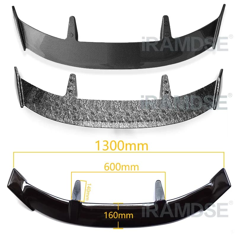 Becquet de peinture carbone pour Hyundai Tucson 2021 2022 2023, noir brillant, Type aile de pare-bri