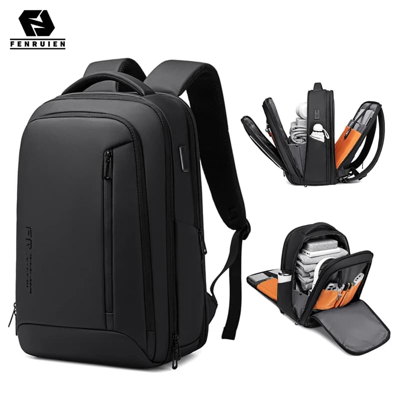 Sac à dos FENRUIEN, sac pour ordinateur portable 16 pouces pour hommes, grande capacité, épaisseur e