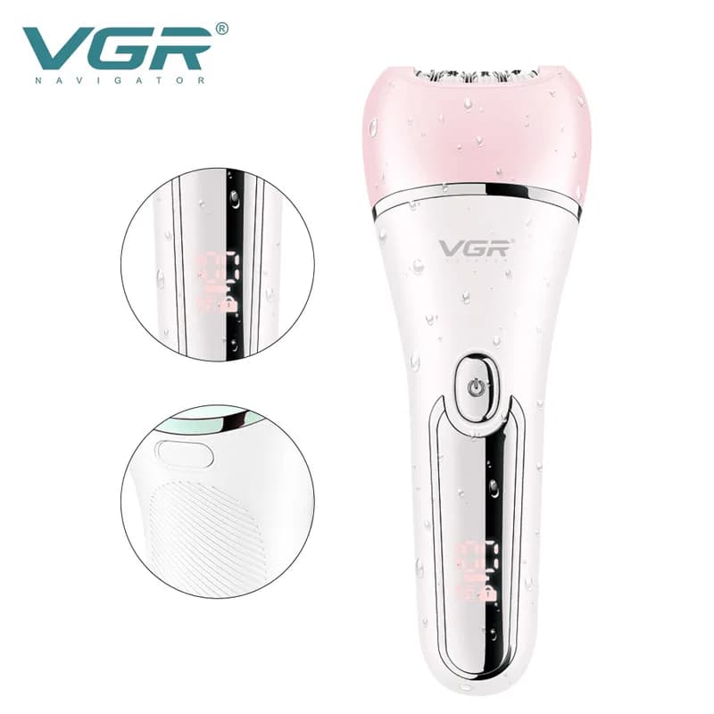 Original VGR électrique femmes épilateur femme rasoir jambe corps épilation lèvre menton dépilatoire