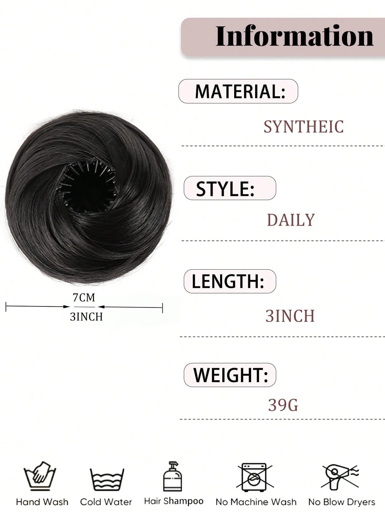 Perruque queue de cheval synthétique réglable pour femmes, chignon magique en forme de nid d'oiseau 